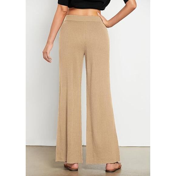 New The Drop Catalina Wide Leg Sweater Pant Women Sz 3X Pull-On Ribbed Comfort - Picture 2 of 15